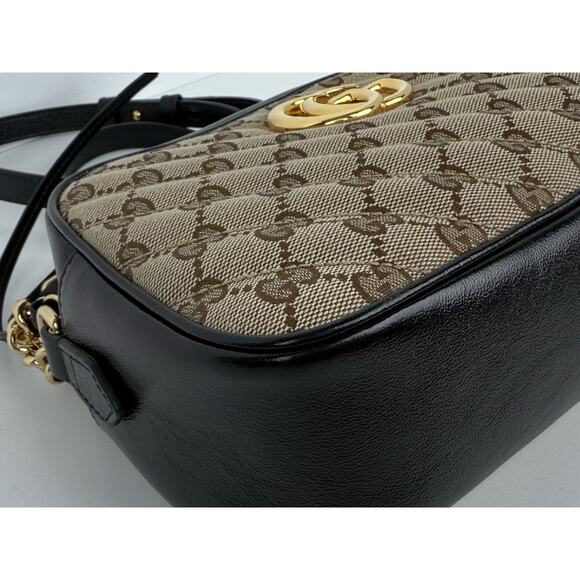 Gucci GG Marmont Cloth Crossbody Bag with Gold Hardware - Picture 9 of 16